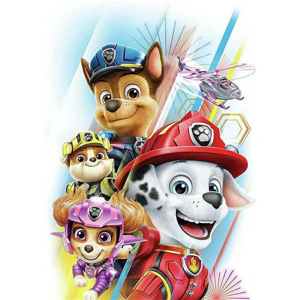 Kreskówkowy Piesek Disneya Malowanie Diamentami 5D DIY Wzór Artystyczny Drukowany Zestaw Puzzle Płótno Mozaika Ścieg Haft Domowy Dekor