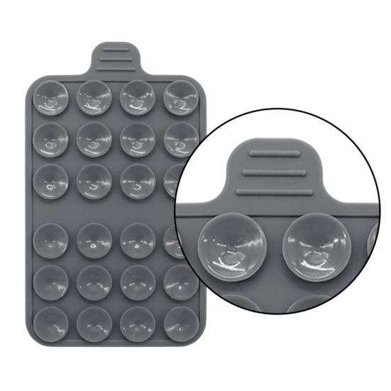 2er-Pack Silikonhülle mit Saugnapf, selbstklebende Telefonhalterung, freihändiges Aufkleben auf spiegelglatte Oberflächen