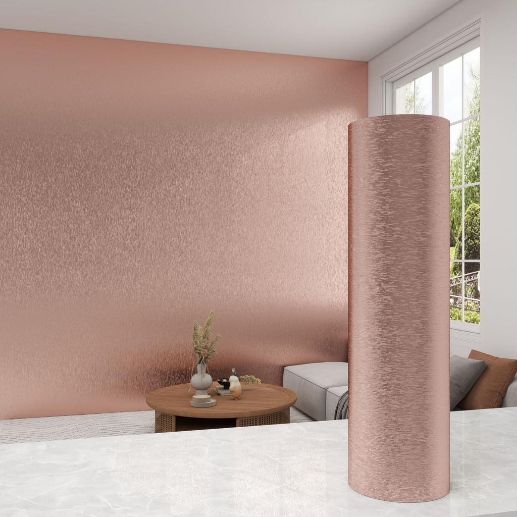 2.3mm Thick Metallic Self-Adhesive Wallpaper Waterproof Scratch-Resistant Vinyl Film Home Renovation, Living Room Bedroom Wall Decor