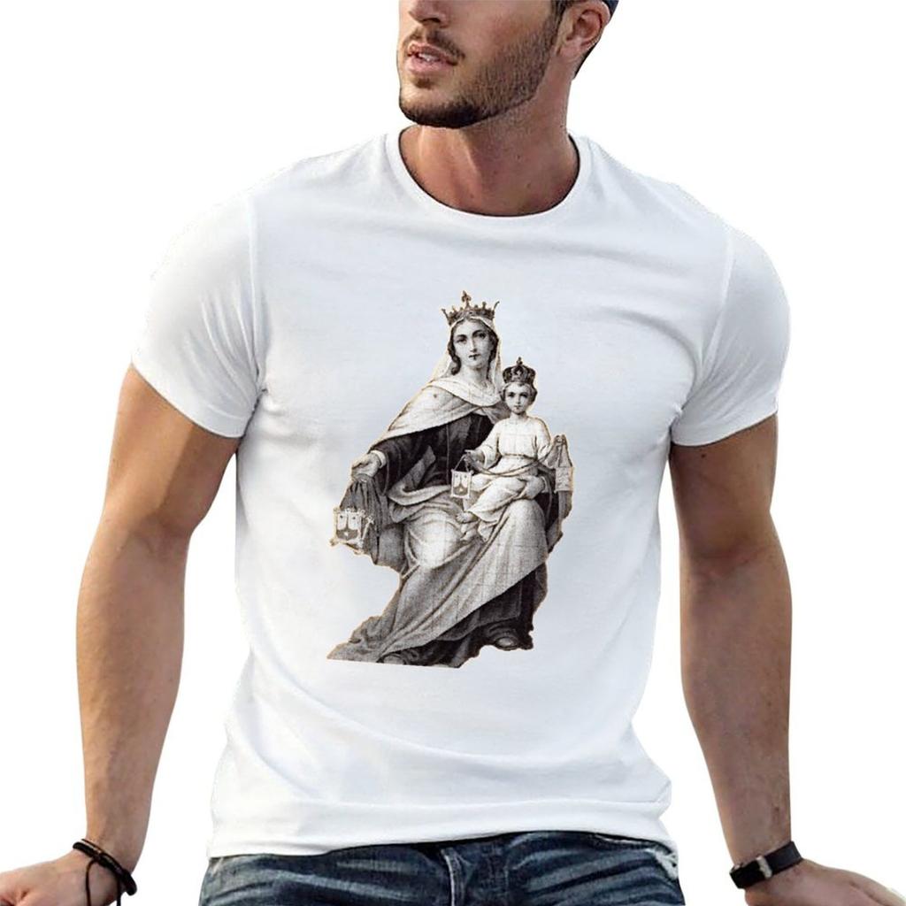 Our Lady Of Mount Carmel (Brown) Tshirt Blue Archive Gifts For Boyfriend Unisex Graphic T Shirts
