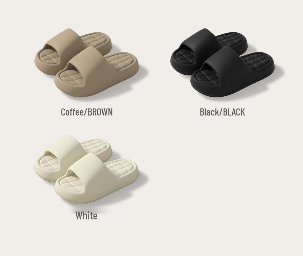 Women's Stylish EVA Thick Sole Slippers: Poop-Like Design, Summer Use, Height Boost, Non-Slip, Suitable for Outdoors, Couple-Friendly.
