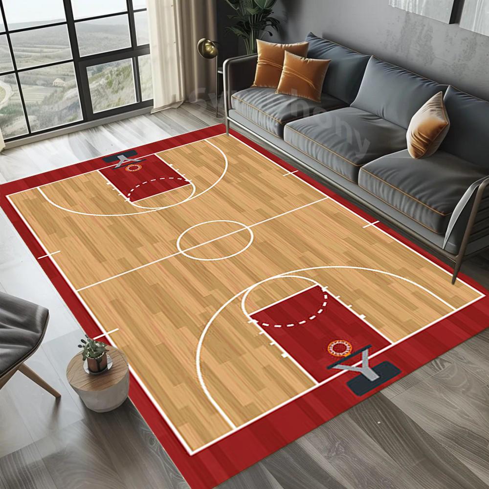 

Basketball Court Carpet Sport Field Area Rug Soft Floor Mat for Game Room Bedroom Home Decoration Living Room Decoration 40x60cm