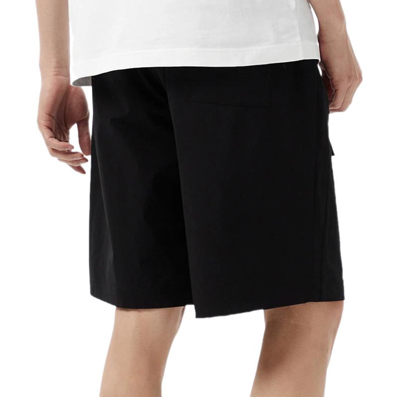 Li-Ning Badfive Deceptive Tactics Solid Color Letter Embroidery Loose Casual Shorts Men Bottoms Black AKSS377-2