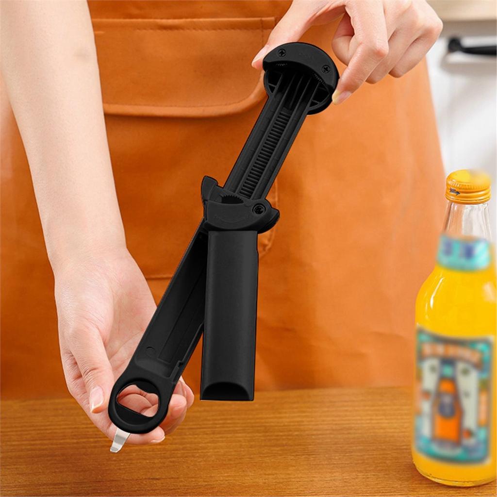 2026 New Multifunctional Bottle Opener Stainless Steel Lid Opener Adjustable WineBeer Can Opener for Weak Hands Seniors