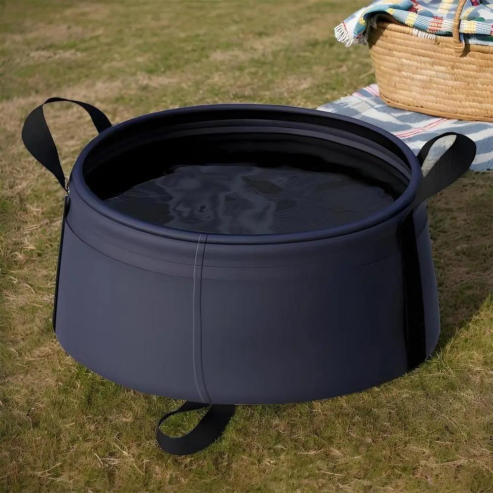 Collapsible Portable Wash Basin Large Capacity Foldable Washbasin Basket  For Kitchen