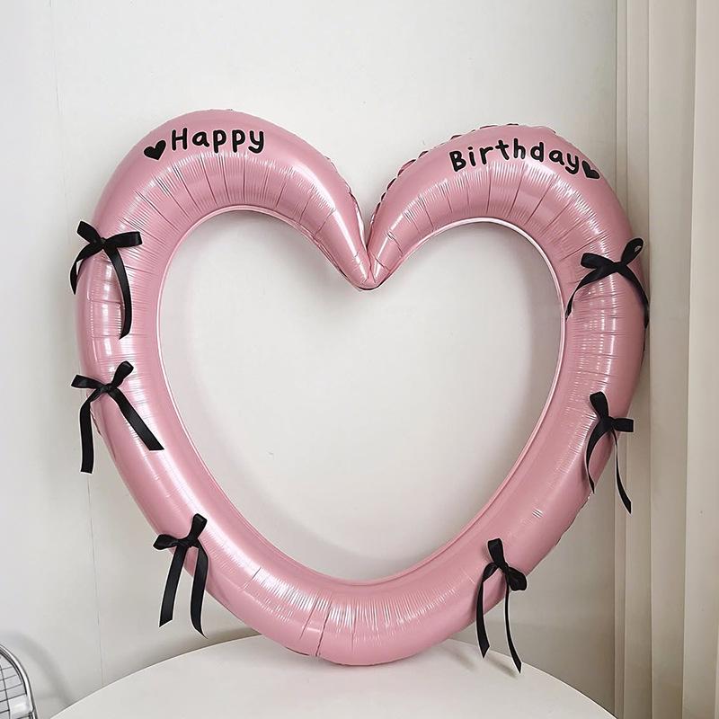First Birthday Heart Photo Frame Balloon Decoration for Boys & Girls