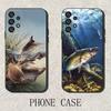 Karpfenfischen Fisch Handyhülle Für Samsung S25,S24,S21,S22,S23,S30,Ultra,S20,Plus,Fe,Lite,Note,10,9,5G Schwarze Abdeckung