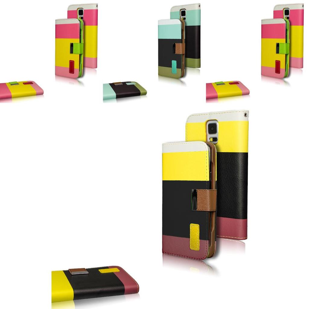 Samsung Wallet Phone Case With Card Slots Stand Pu Tpu Shockproof For Multicard Use