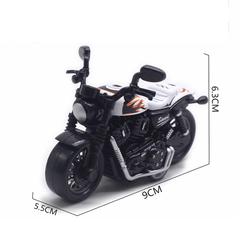 1/36 Alloy Motorcycle Model Decoration Locomotive Motorbike Toy Decor Simulation Racing Pull Back Car Children's Boy Toy Gift