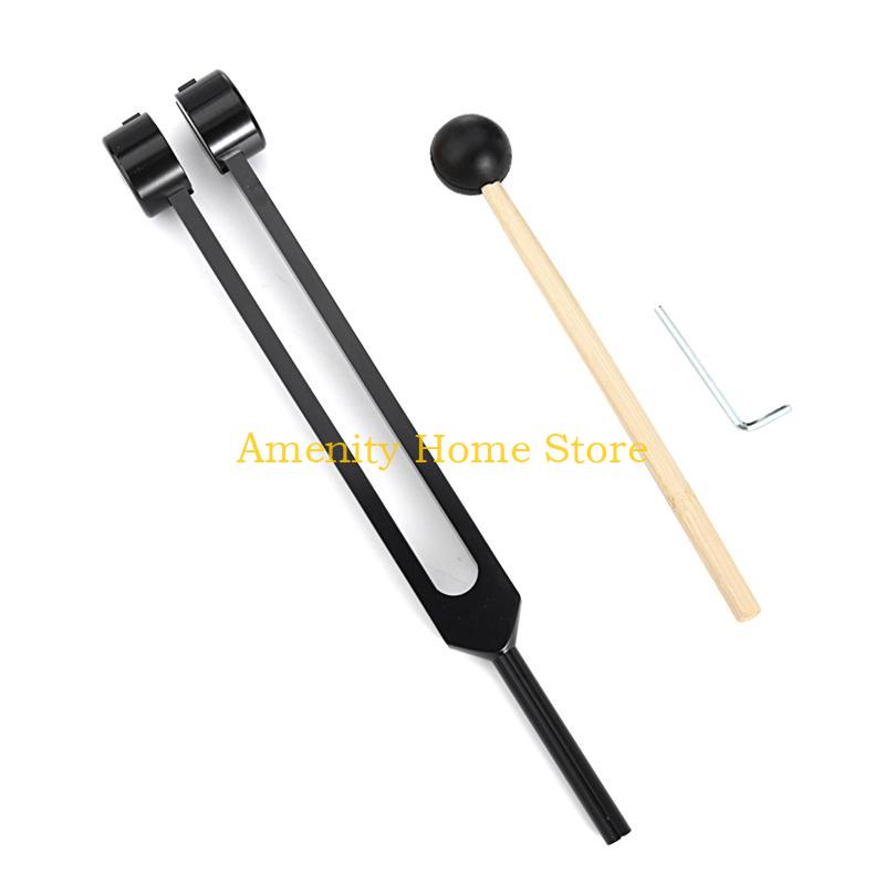 F26C Tuning Fork 128 Hz Tuning Fork with Pouch Hammer Repair Wrench Non-Magnetic Aluminum Alloy Tuning Fork Professional