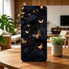 Leuchtet im Dunkeln Schmetterling Geschenk Handyhülle Für Samsung S25,S24,S21,S22,S23,S30,Ultra,S20,Plus,Fe,Lite,Note,10,Schwarze Hülle