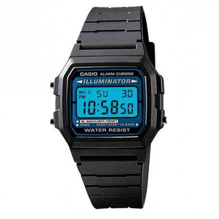 [Casio] F105W-1A Classic Watch - Black, 7-Year Battery