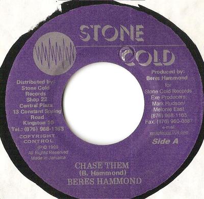 7-Zoll Schallplatte BERES HAMMOND - Chase Them NONE Stone Cold 1999 Jamaika Reggae, Ska & Dub Gebraucht