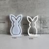 Hollow Easter Ornament Silicone Mold Rabbit Shape Decorative Gift Box Plaster Mold Handmade DIY Chocolate Holder Casting Molds