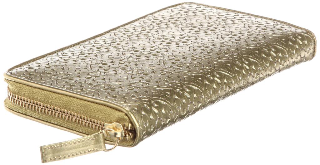 Round Wallet Made In Japan MEGA Geometric Pattern 66755 Gold [Tisand]