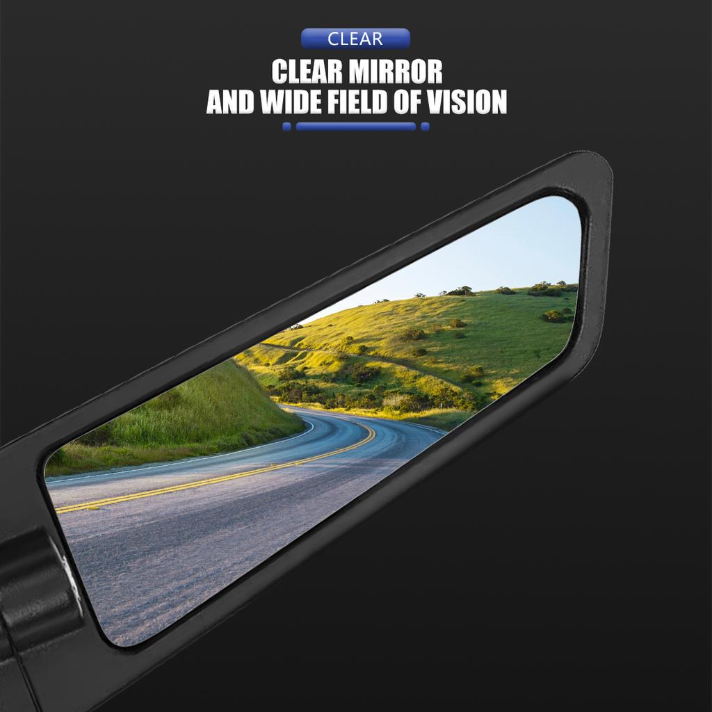 Motorcycle Mirrors Stealth Winglets Mirror Kits Adjustable Mirrors For Kawasaki Honda Aprilia  Benelli Suzuki Harley BMW Triumph