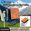 3000W 5000W 8000W MPPT Vindturbin Kontroller Vindkraft Genereringskontroller Med Overladningsbeskyttelse IP67 Vanntett