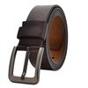 Retro Men Wide Belt Zinc Zinc Alloy Jeans Waistband Adjustable PU Leather Belt  Party