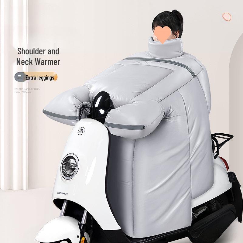 Winter Fleece Waterproof Blanket for Electric Vehicles and Motorcycles - Rainproof, Windproof, Coldproof