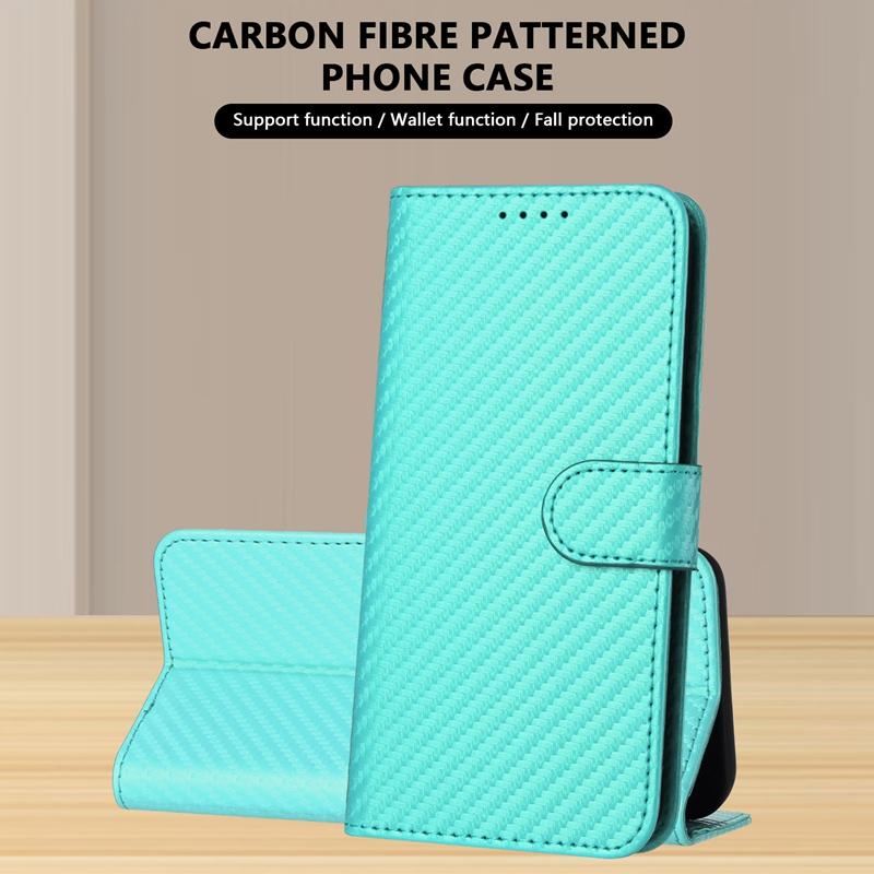 Wallet Flip Carbon Fiber Case For Samsung Galaxy S10 S9 S8 S10E Note10 Plus Note20 Ultra Note9 Note8 S7 Edge Magnetic Cover Etui