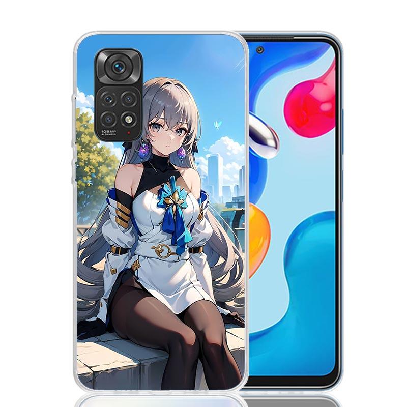 Honkai Star Rail Bronya Rand Phone Case For Xiaomi Redmi Note 15 14 13 12S 12 Pro Plus 11S 11E 11 11T 10S 10 Art Soft Pattern Co