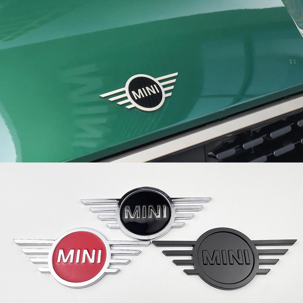 1pc 3d Metal Mini Badge Sticker Front Hood Rear Trunk Emblem Decal