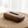 Vintage Style Wooden Tissue Box Holder Home Hotel Living Room Tissue Box Desktop Tissue Case Easy Refill Table Napkin Organizer