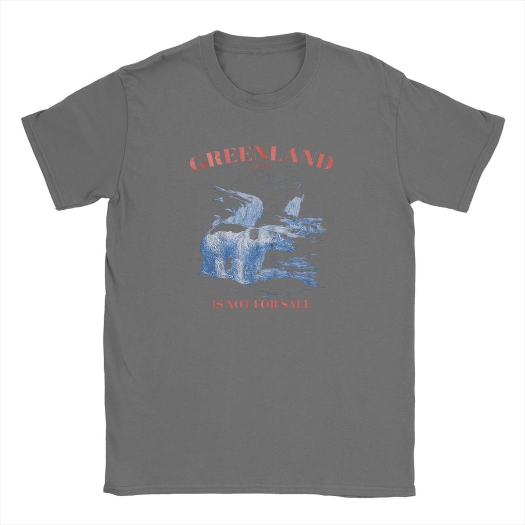 Vintage T-Shirt Sommer Grönland Ist Nicht Zu Verkaufen Lustige T-Shirts Reines Baumwoll-T-Shirt Großartiges Lockeres Kurzarm-Oberteil T-Shirts