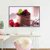 9 Sizes Modern Colorful Decorative Painting Gourmet Strawberry Chocolate Cake Dining Room Living Room Kitchen  Home Decor Spray