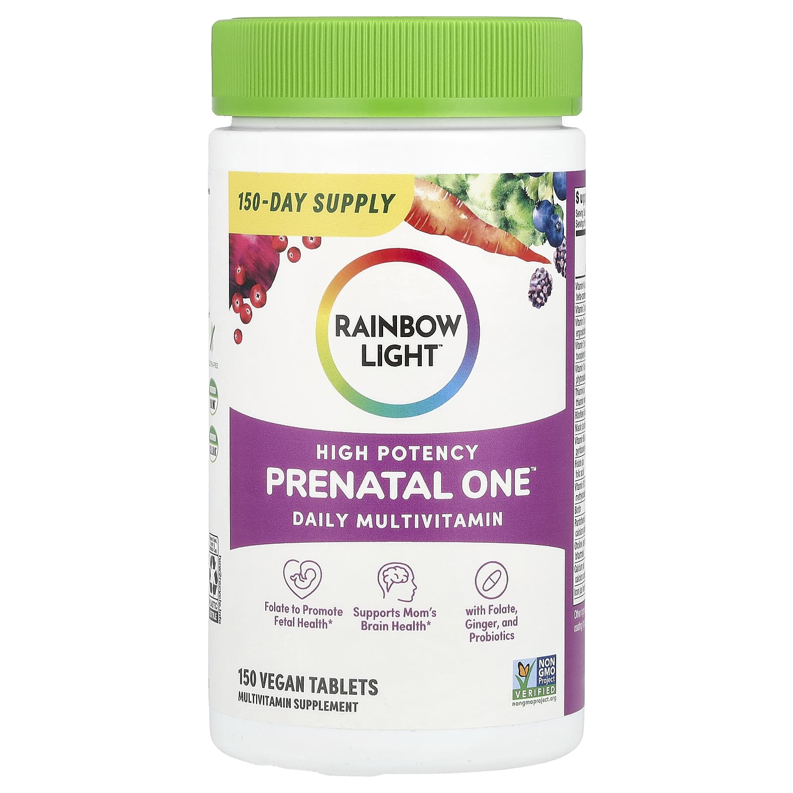 

Prenatal One™ Daily Multivitamin, High Potency, Vegan Tablets, 150 Tablets