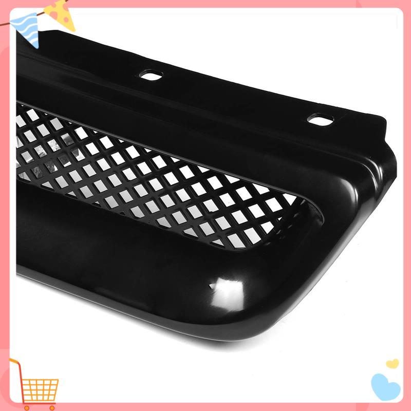 ABS Black Car Front Bumper Hood Grill Grille Cover Trim For Honda Civic EK CX DX EX HX LX Type R 1996 1997 1998 bright black