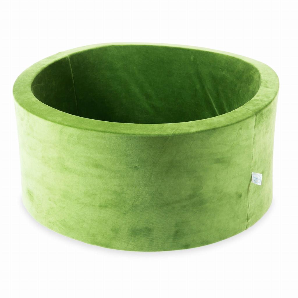 Suchy Basen 90X40 Velvet Soft Oliwkowy Bez Piłek