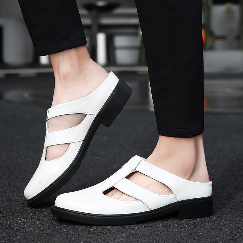 Fashion Spring and Summer Men's Shoes High Quality Breathable Style Design Leisure Party Luxury Daily Shoes Black and White 38-48