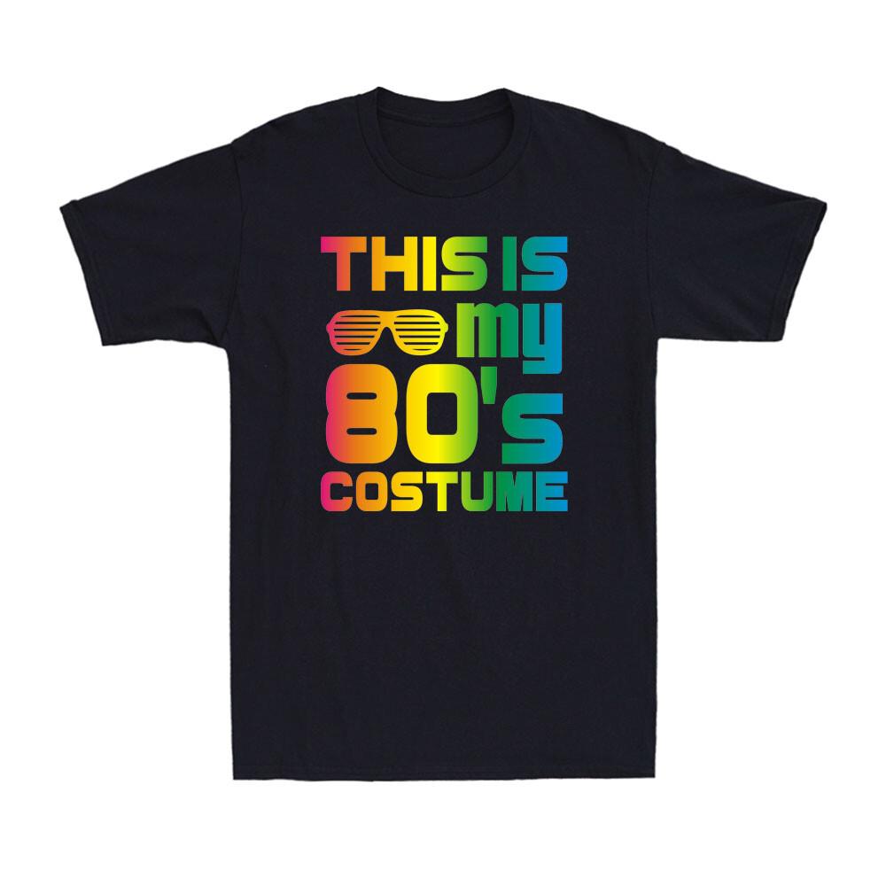This Is My 80s Costume Funny 80s T-Shirt Vintage Colorful Graphic Men s T-Shirt M