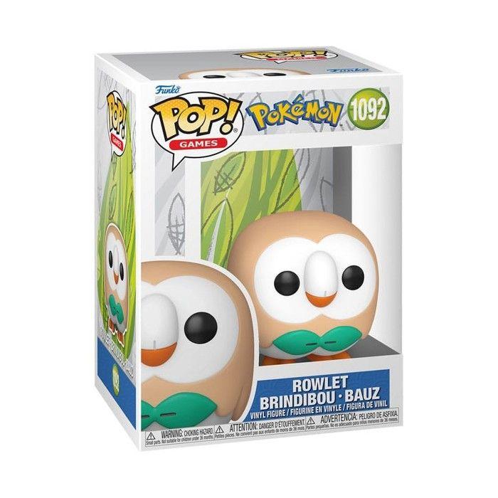 Figurine POP! - FUNKO - Rowlet - 9 cm - Bej - Colecție oficială Pokémon