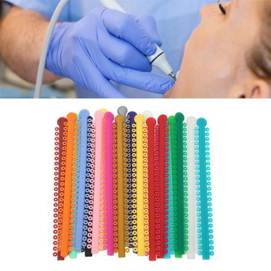 20 proužků kravatový PU elastický vícebarevný kroužek