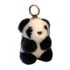 1/2Pcs Plush Panda Keychain Pendant Wallet Key Ring Car Key Holder Lightweight Soft Bag Pendant Panda Key Ring