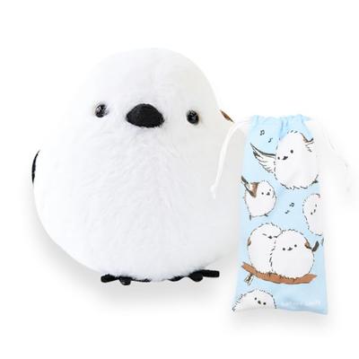 Limited Edition Tit Plush Toy with Mini Drawstring Perfect As a Birthday Tit Merchandise Long-tailed Bag. Gift. Long-tailed [kotori Smile]