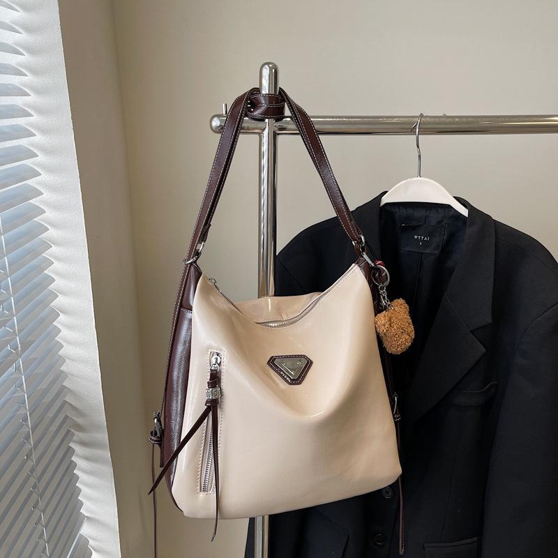 

Women s Trendy Versatile Cross-Border Tote Bag – Large Capacity Shoulder Bag Without pendant грязно-белый