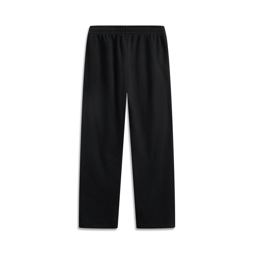 Li Ning Badfive Comfortable Loose Versatile Knitted Sports Pants Men Bottoms Black AKLV011-1