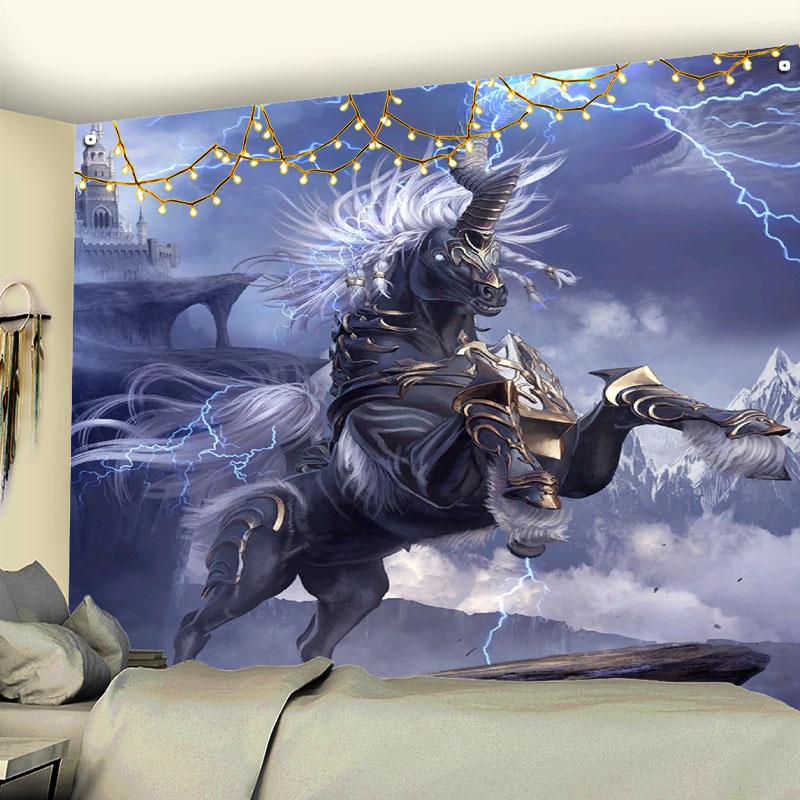 Fantasy Pegasus Background Cloth Unicorn Tapestry Wall Hanging Bedroom Dormitory Room Decoration