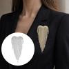 DIY-Accessoire Quastenbrosche Herzbesetzte Diamantbrosche Modische Reversbrosche