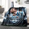 Messis Legacy Soccer Printed Flannel Breathable and Warm Blanket, a Stylish Home Gift, Suitable for Home, Office and Bedspread Use. 15a174