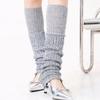 Womens Vintage Ribbed Knit Stretch Long Leg Warmer Party Dance Glitter Sequins Patchwork Solid Boot Socks Leg Cover