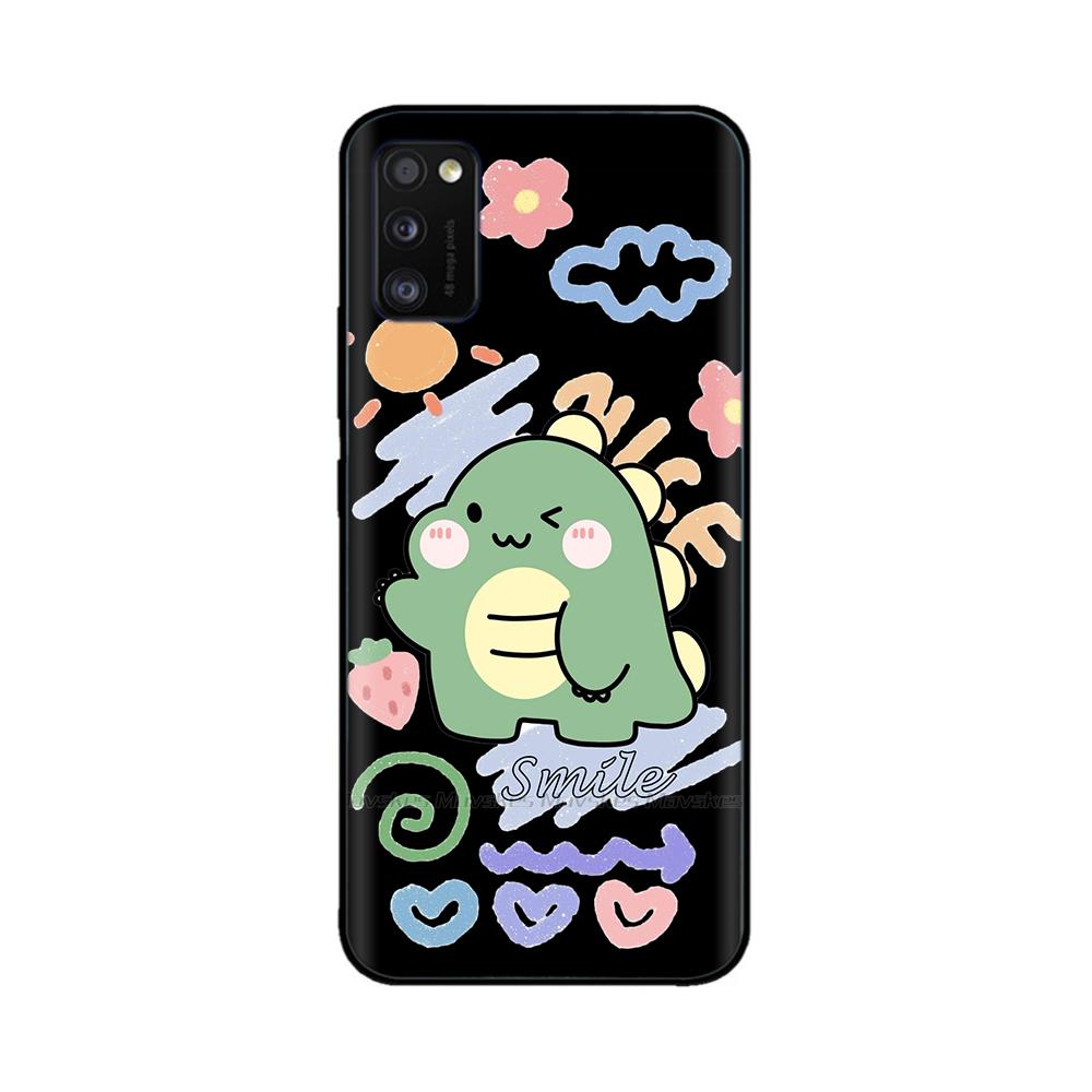 Voor Samsung Galaxy A41 Hoesje A415F Schattig Schattig Zacht Glad Vloeibaar Siliconen Volledige Bescherming Cover Voor Samsung A41 A 41 Siliconen Hoesjes