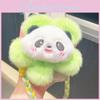 Whimsical Plush Flower Panda Phone Strap Cozy Cartoon Keychain For Mobile Devices