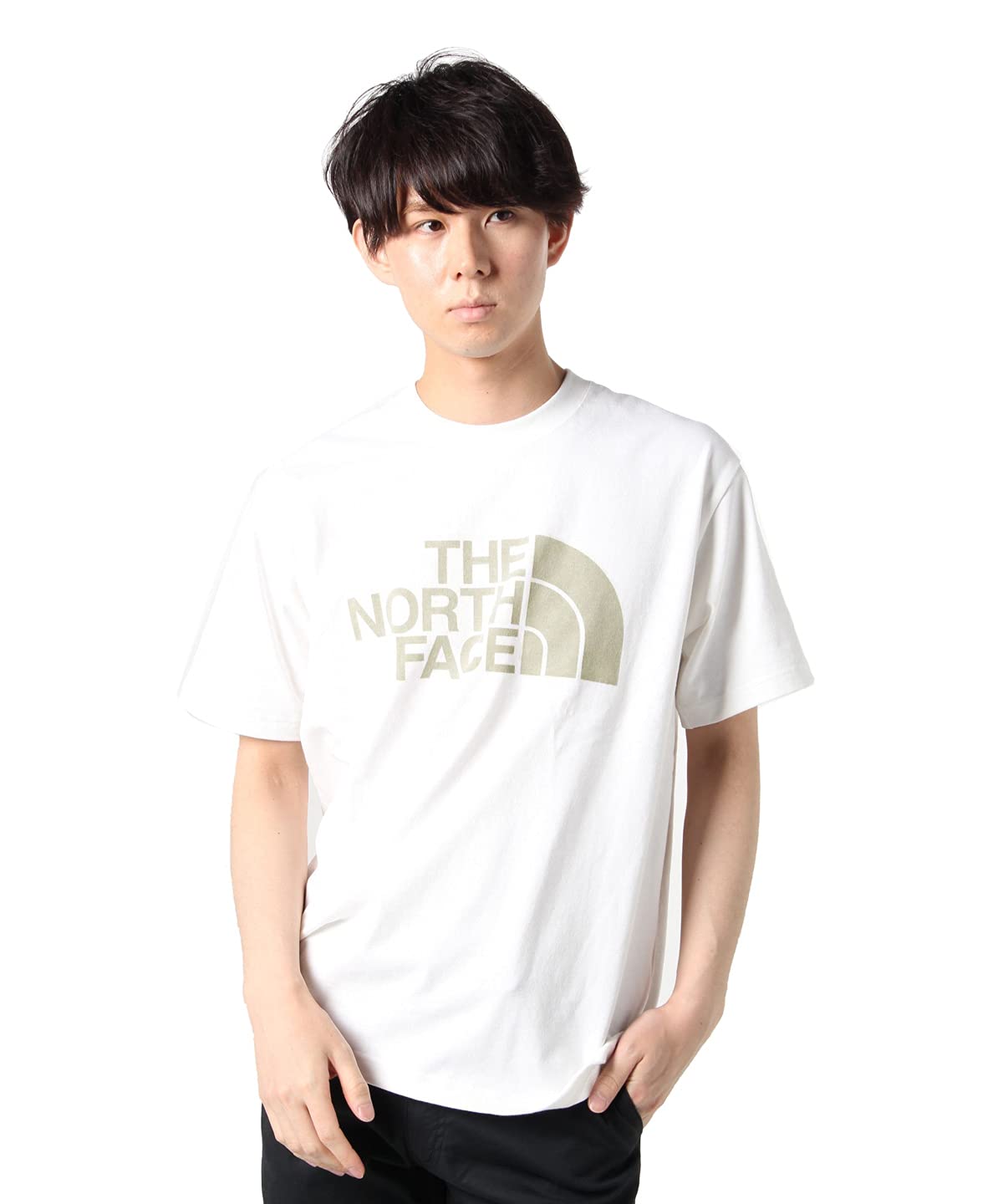 

The North Face Short Sleeve Big Logo Size NT32143 Men s Tee, White, S, белый
