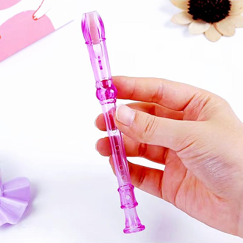 5/10/15PCS Mini Colorful Transparent Flute Musical Whistle Toys for Kids Birthday Party Gift Pinata Stuffed Boys Girls Prizes Favors