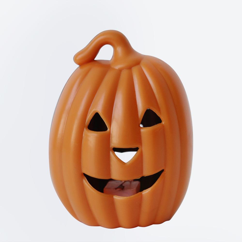Halloween Pumpkin Lantern LED Candle Light Party Decoration One Size