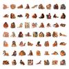 60Pcs Punch Monkey Cartoon Vinyl Sticker Set Fun Inspirational Waterproof Decals for Laptops Water Bottles Luggage Fun Expression Stickers